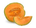 Orange cantaloupe melon