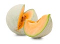 Orange cantaloupe melon isolated