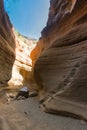 Orange canyon, Barranco de las Vacas, Gran Canaria, Canary Islands, Spain Royalty Free Stock Photo