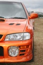 Orange car