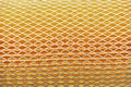 Orange car filter background with iron grille close-up Royalty Free Stock Photo