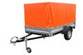 Orange car trailer Royalty Free Stock Photo