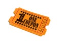 Orange Carnival Admission Movie Ticket