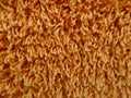 Orange carpet flooring, fluffy wool, texture, background Royalty Free Stock Photo