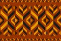 Orange carpet tribal pattern art. Geometric ethnic seamless pattern traditional. American, Mexican style