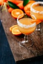 Orange carrot cocktail