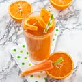 Orange and carrot smoothie