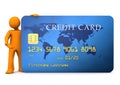 Manikin Credit Card Royalty Free Stock Photo