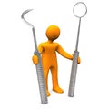Dentist With Tools Royalty Free Stock Photo