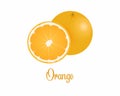 Orange illustration image. fresh Orange.