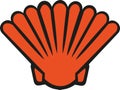 Orange cartoon shell