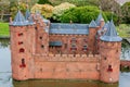 Orange castle miniature in Madurodam Royalty Free Stock Photo