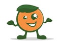 Orange Character Royalty Free Stock Photo