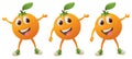 Orange Character Royalty Free Stock Photo