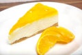 Orange cheesecake Royalty Free Stock Photo