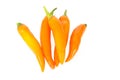 Orange chili peppers