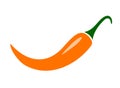 Orange chilli vector pepper