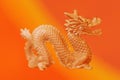 Orange chinese Dragon Sculpture