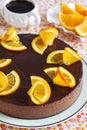 Orange Chocolate Mousse Cake Royalty Free Stock Photo