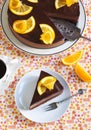 Orange Chocolate Mousse Cake Royalty Free Stock Photo