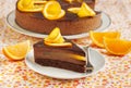 Orange Chocolate Mousse Cake Royalty Free Stock Photo