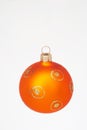Orange christmas ball - orange weihnachtskugel Royalty Free Stock Photo