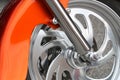 Orange and Chrome wheel