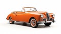 Orange Classic Convertible In Scandinavian Style: A Precise And Sharp Design Royalty Free Stock Photo