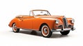 Orange Classic Convertible In Scandinavian Style: A Precise And Sharp Design