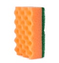 Orange cleaning sponge Royalty Free Stock Photo