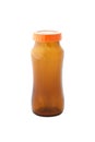 Orange clear bottle
