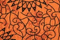 Orange cloth pattern