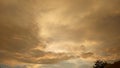 Orange Clouds or Sky Royalty Free Stock Photo