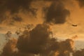 Clouds at sunset in Rome Royalty Free Stock Photo