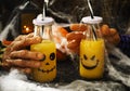 Orange cocktail for Halloween parties Royalty Free Stock Photo