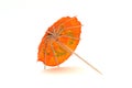 Orange cocktail umbrella #2 Royalty Free Stock Photo