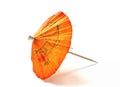 Orange cocktail umbrella