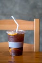 Orange and coffee cocktail with ice Royalty Free Stock Photo