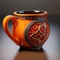 Celtic Design 3d Mug With Photorealistic Rendering And Fantasy Elements