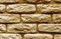 Orange color brick wall surface. Royalty Free Stock Photo