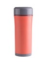 Orange color thermos Royalty Free Stock Photo