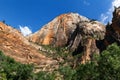 Orange colored rocks with blue sky, Utah