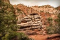 Orange colored rocks, USA