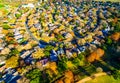 Orange Colors Over Texas Hill Country Houses Suburbia Austin Texas Royalty Free Stock Photo