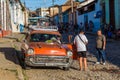 Orange coloured Chevrolet