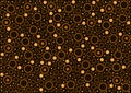 Orange coloured circles pattern design wallpaper background Royalty Free Stock Photo