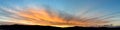 Orange coloured cirrocumulus cloudy Sunset. Australia Royalty Free Stock Photo
