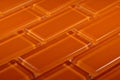 Orange coloured glass mosaic