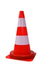 Orange cone isolated Royalty Free Stock Photo