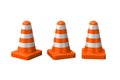 Orange cones Royalty Free Stock Photo